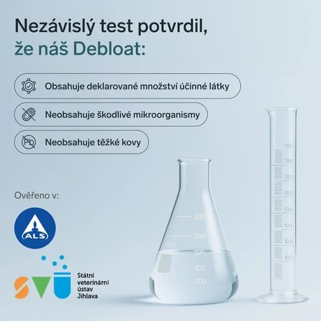 Konec nadýmání s l-glutaminem, bylinkami a trávicími enzymy (Debloat)