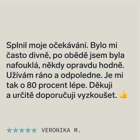 Konec nadýmání s l-glutaminem, bylinkami a trávicími enzymy (Debloat)