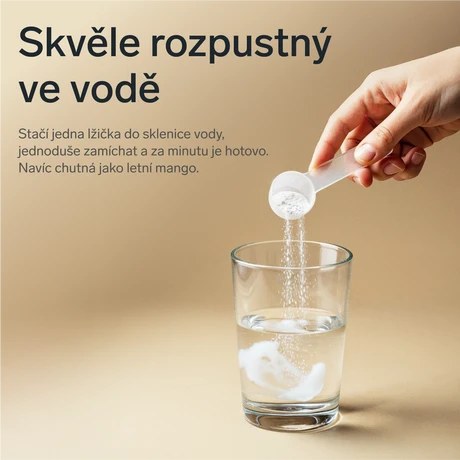 Prémiový kolagen s kys. hyaluronovou a vitamíny C a E (mangový)